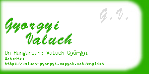 gyorgyi valuch business card
